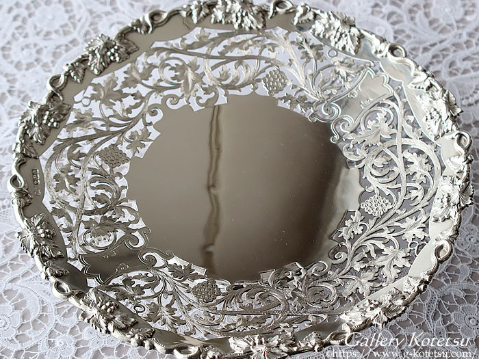 AeB[NVo[fBbV antique silver dish