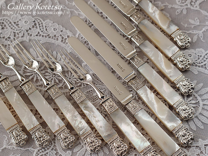 AeB[NVo[@fU[gJg[ antiquesilver dessertcutlery