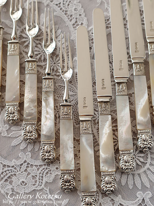 AeB[NVo[@fU[gJg[ antiquesilver dessertcutlery