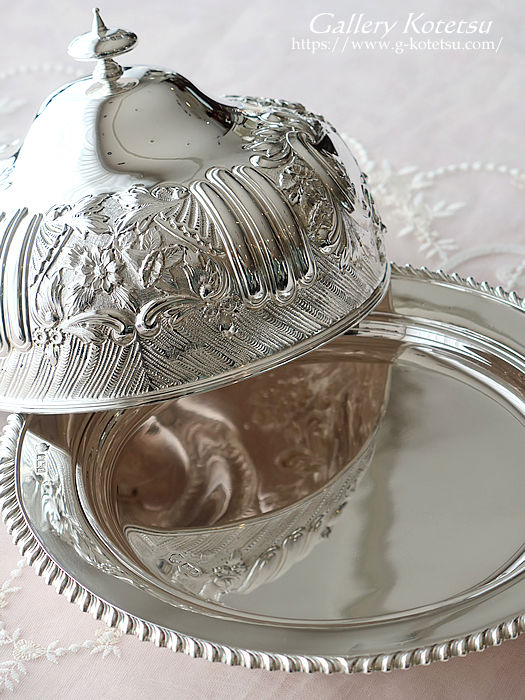 antique silver muffin warmer