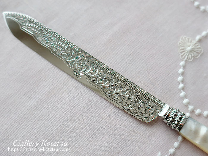 antique silver cake knife AeB[NVo[@P[LiCt