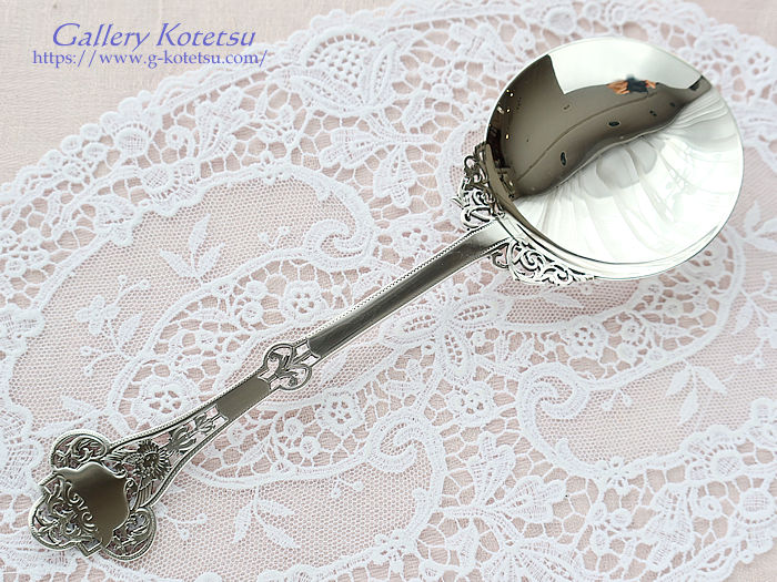 antique silver serving spoon@AeB[NVo[@Xv[