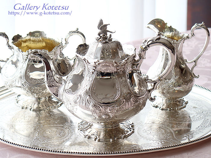 antique silver tea set AeB[NVo[@eB[Zbg