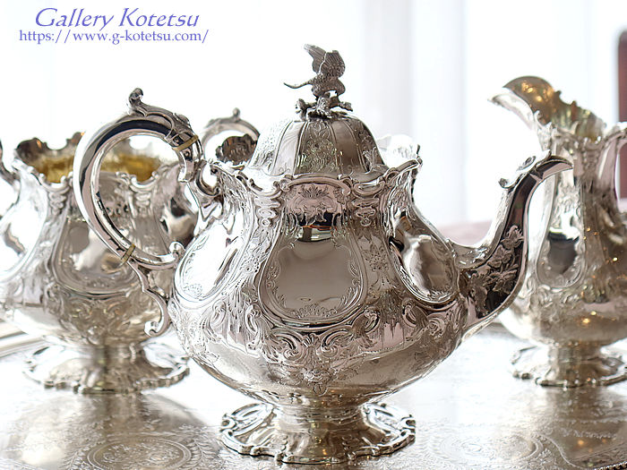 antique silver tea set AeB[NVo[@eB[Zbg