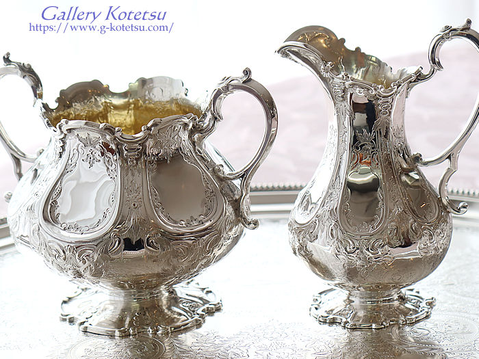 antique silver tea set AeB[NVo[@eB[Zbg