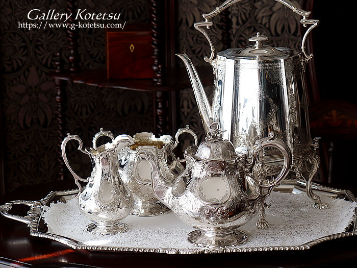 antique silver tea set AeB[NVo[@eB[Zbg