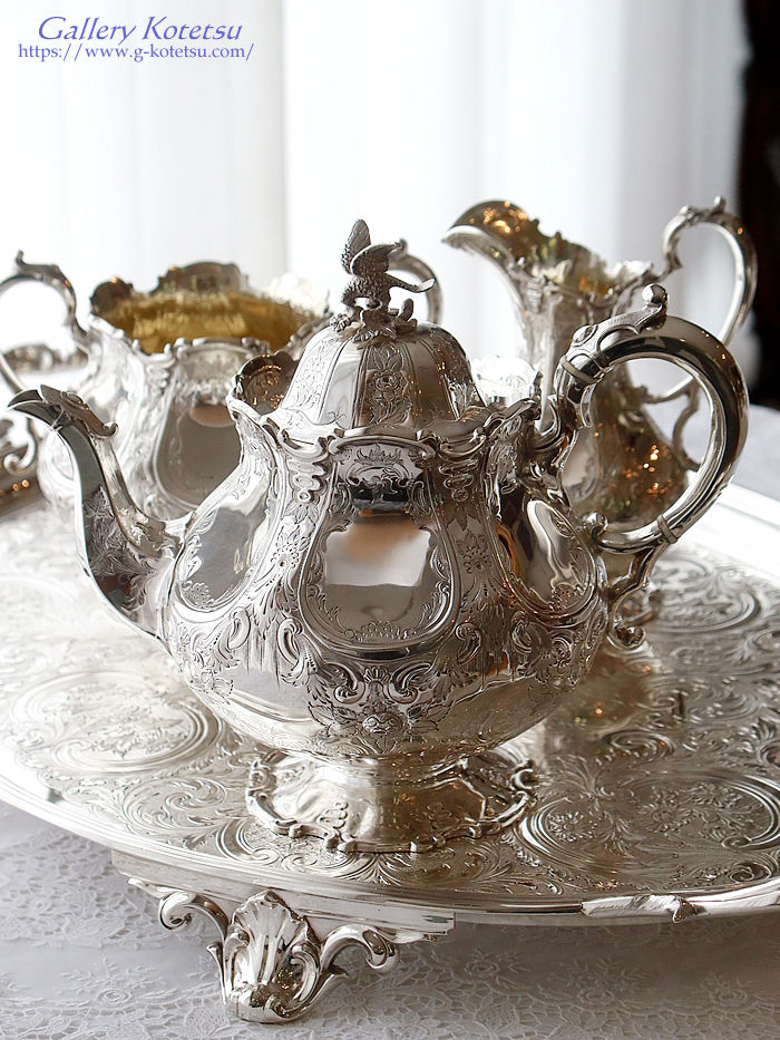 antique silver tea set �A���e�B�[�N�V���o�[�@�e�B�[�Z�b�g