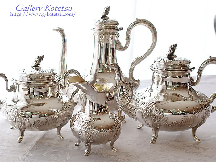 antique silver tea set AeB[NVo[@eB[Zbg