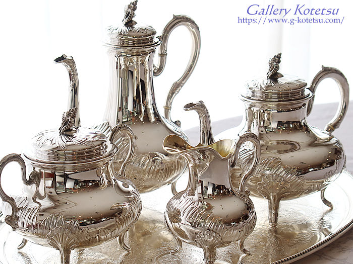 antique silver tea set AeB[NVo[@eB[Zbg