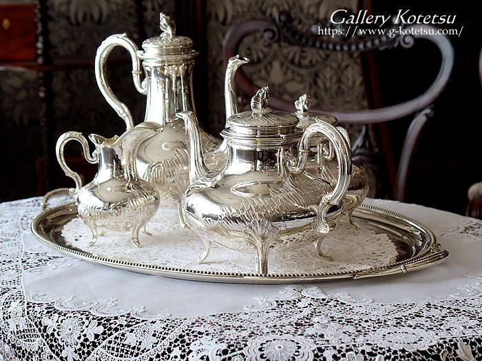 antique silver tea set AeB[NVo[@eB[Zbg