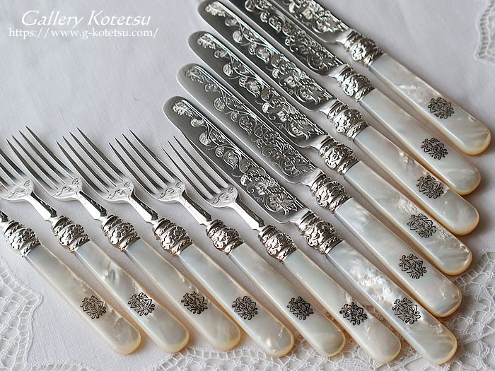 antique silver dessert cutlery AeB[NVo[@fU[gJg[