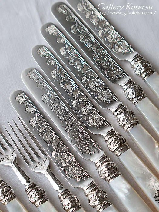 antique silver dessert cutlery AeB[NVo[@fU[gJg[