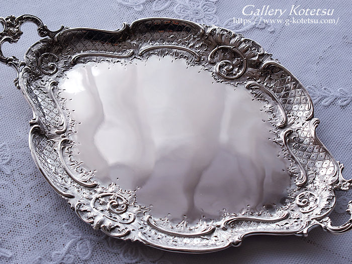 antique silver tray �A���e�B�[�N�V���o�[�@�g���[