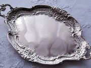 Vo[T@ antique silver salver