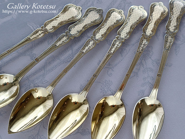 antique silver fruits spoon AeB[NVo[