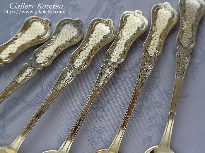 antique silver fruits spoon AeB[NVo[