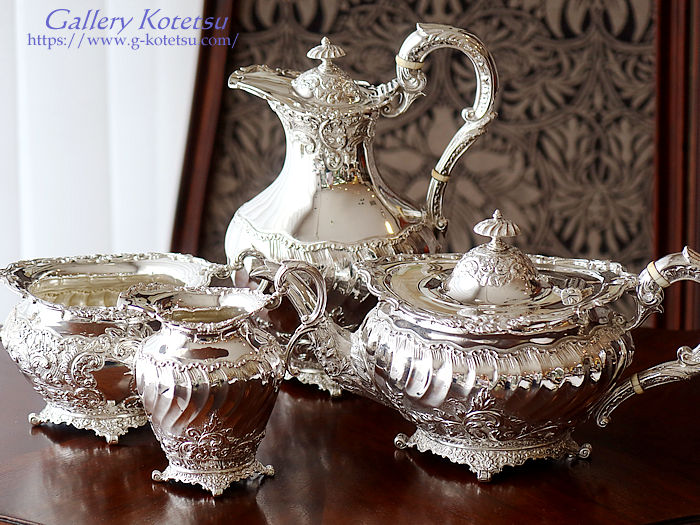 antique silver tea set AeB[NVo[eB[Zbg