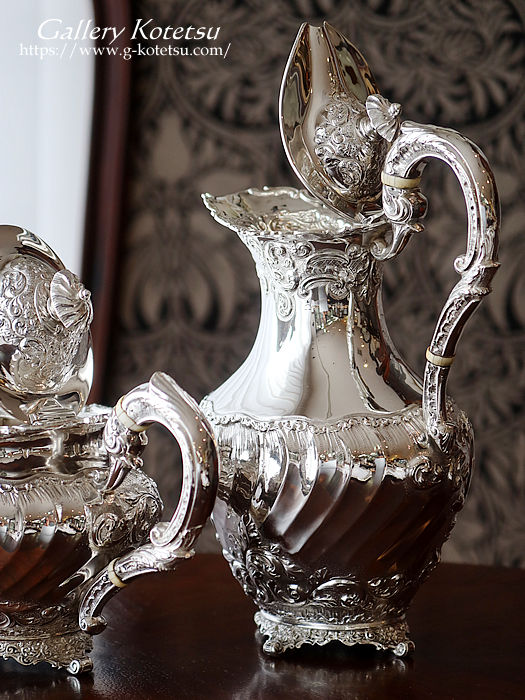 antique silver tea set アンティークシルバーティーセット