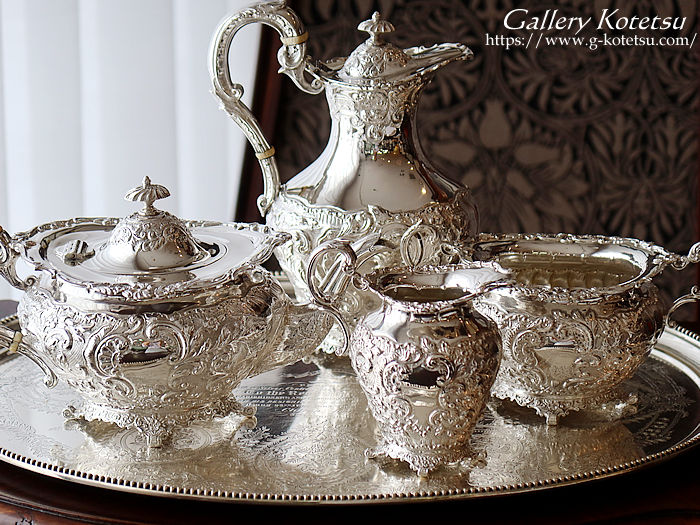 antique silver tea set AeB[NVo[eB[Zbg