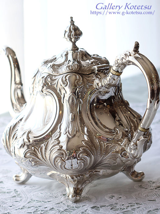 antique silver tea pot AeB[NVo[@eB[|bg