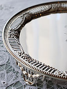Vo[T@ antique silver salver