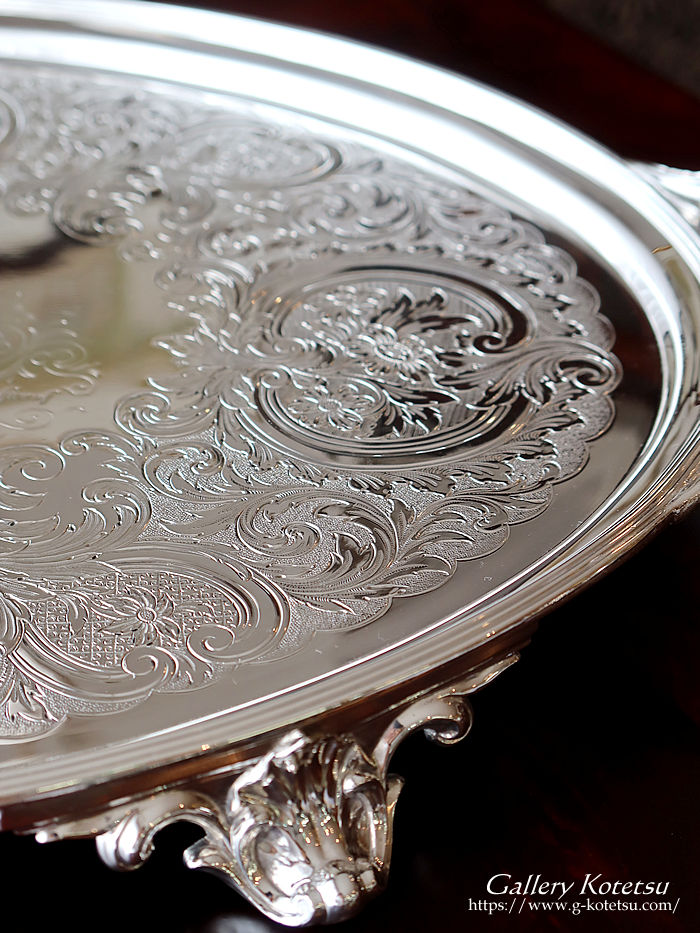 antique silver tea tray AeB[NVo[@g[