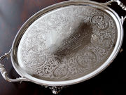 Vo[T@ antique silver salver