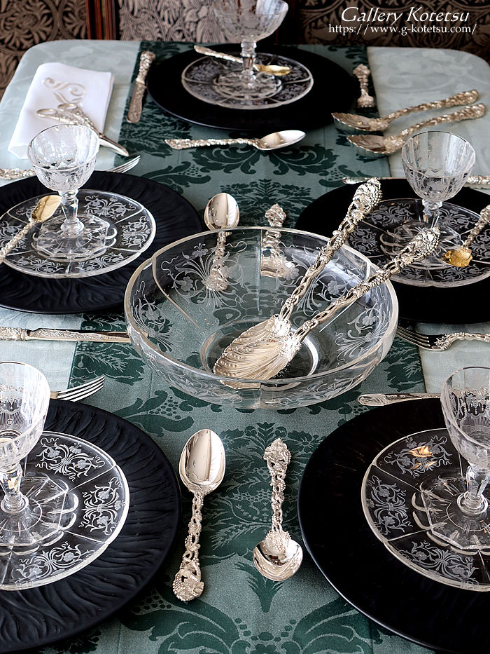antique silver vine dessert cutlery アンティークシルバー