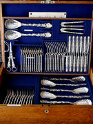 �A���e�B�[�N�V���o�[�e�B�[�Z�b�g antique silver teaset