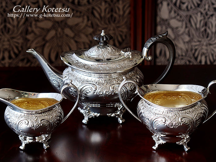 antique silver tea set AeB[NVo[@eB[Zbg