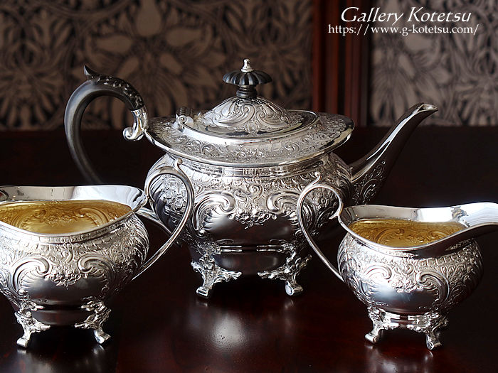 antique silver tea set AeB[NVo[@eB[Zbg