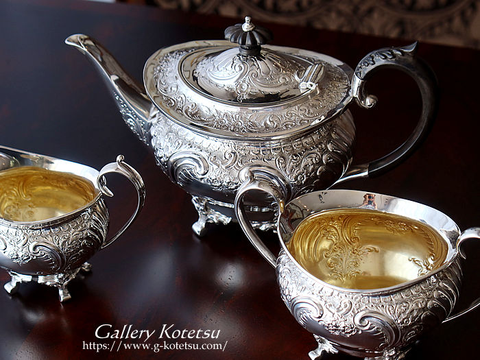 antique silver tea set AeB[NVo[@eB[Zbg