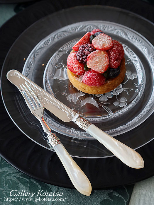 antique silver dessert cutlery