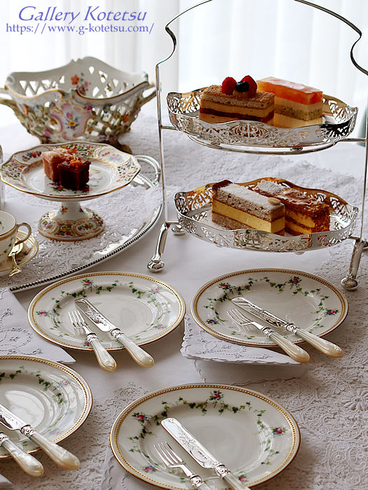 antique silver dessert cutlery