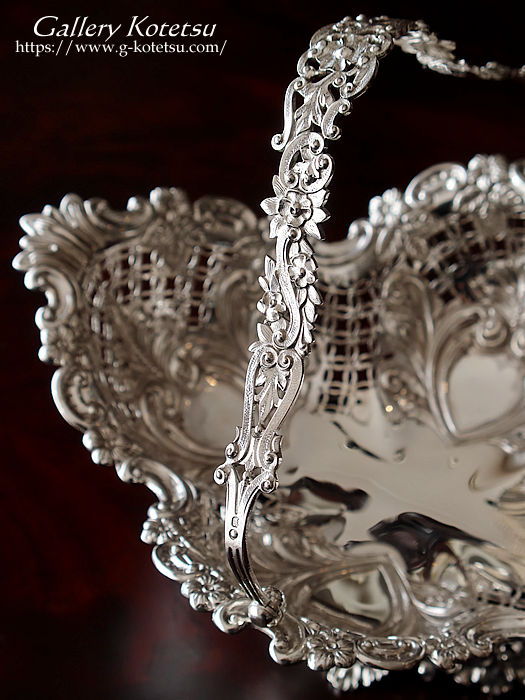 antique silver basket AeB[NVo[@oXPbg