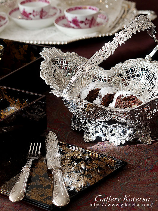 antique silver basket AeB[NVo[@oXPbg