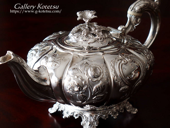 antique silver tea pot AeB[NVo[@eB[|bg