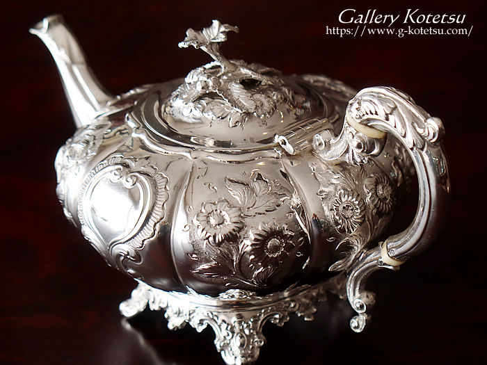 antique silver tea pot AeB[NVo[@eB[|bg