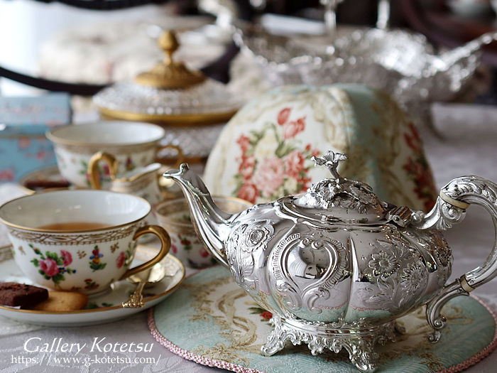 antique silver tea pot AeB[NVo[@eB[|bg