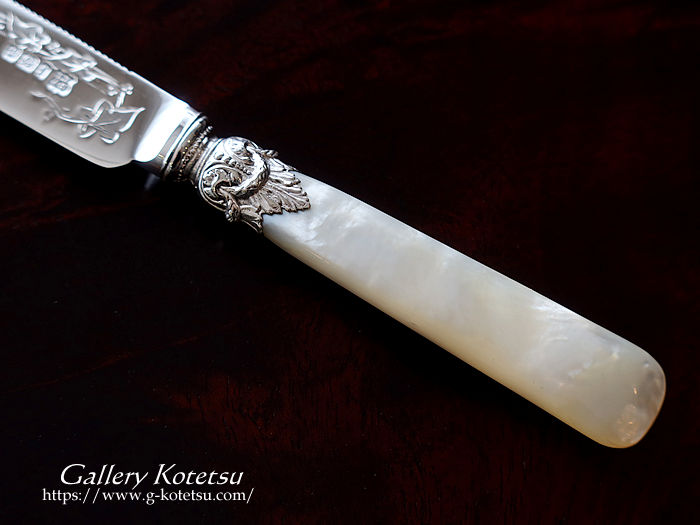 アンティークシルバー　ケーキナイフ antique silver cake knife