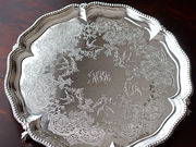 Vo[T@ antique silver salver