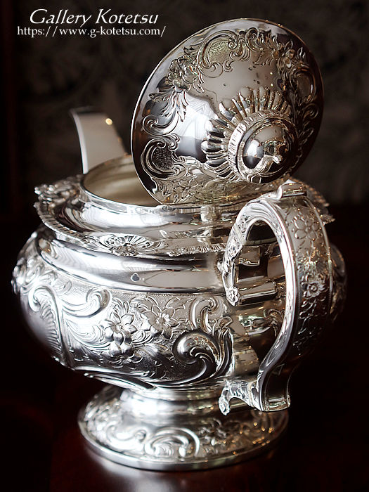 antique silver tea pot AeB[NVo[@eB[|bg