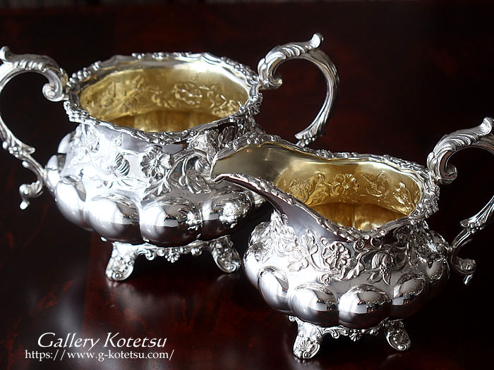 antique silver tea set AeB[NVo[@eB[Zbg