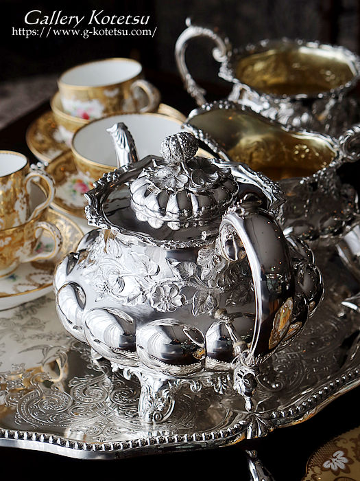 antique silver tea set AeB[NVo[@eB[Zbg