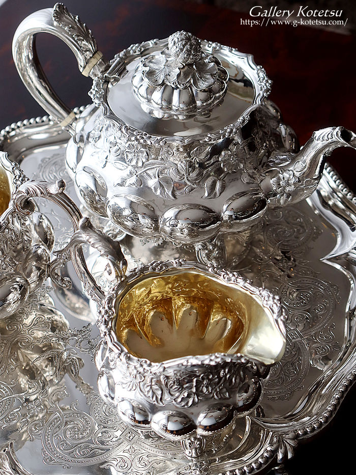 antique silver tea set AeB[NVo[@eB[Zbg