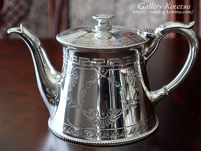 antique silver tea pot AeB[NVo[@eB[|bg