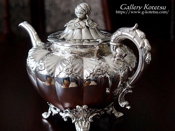 antique silver tea pot AeB[NVo[@eB[|bg