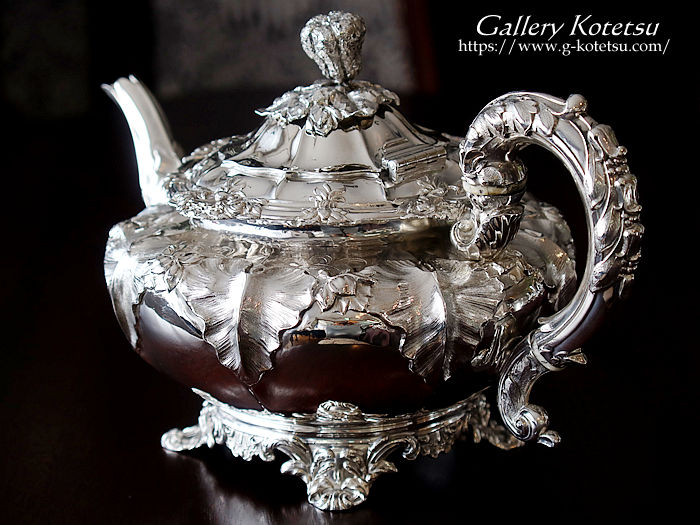 antique silver tea pot AeB[NVo[@eB[|bg