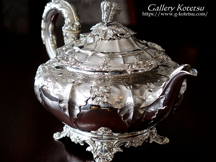 antique silver tea pot AeB[NVo[@eB[|bg
