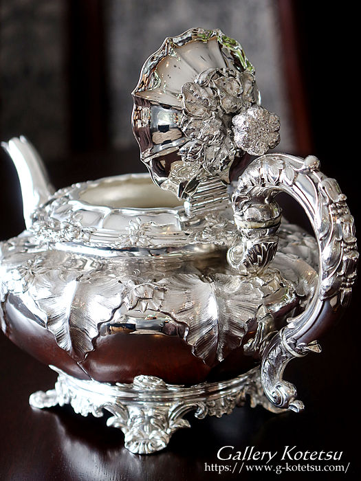 antique silver tea pot AeB[NVo[@eB[|bg